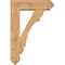Ekena Millwork Olympic Arts and Crafts Smooth Bracket w/ Offset Brace, Western Red Cedar, 7 1/2"W x 26"D x 38"H BKT0806X26X38OLY03SWR - alternate 2